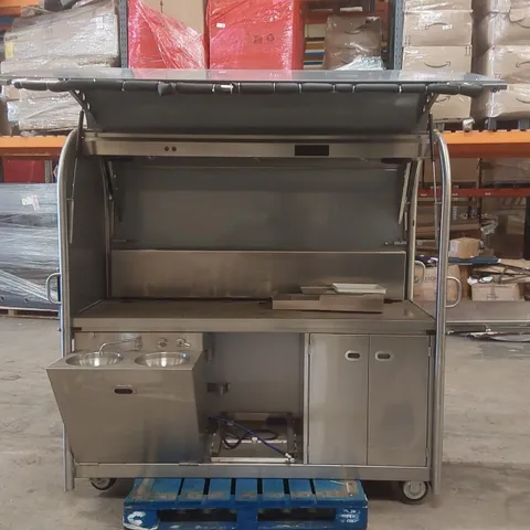 TANK STAINLESS STEEL MOBILE FOOD AND DRINK CATERING STATION