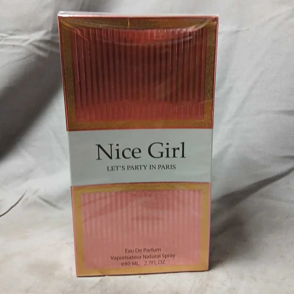 BOXED AND SEALED NICE GIRL LET'S PARTY IN PARIS EAU DE PARFUM 80ML