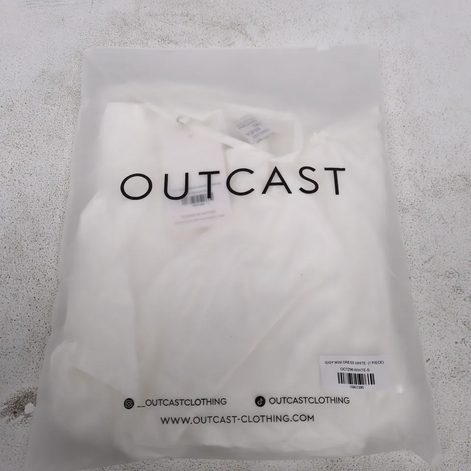 OUTCAST GIGY MINI DRESS WHITE – SIZE S (1 PIECE)