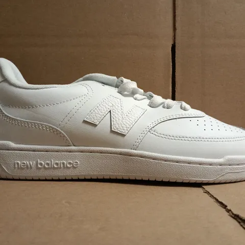PAIR OF NEW BALANCE 80V2 TRAINERS IN WHITE SIZE UK 8