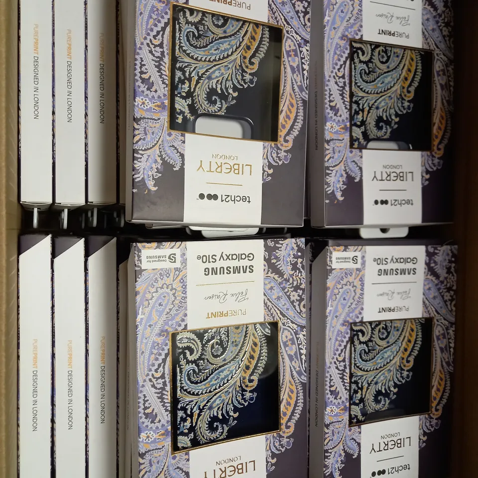 LOT OF APPROX 72 TO INCLUDE TECH 21 LIBERTY LONDON FELIX RAISIN SAMSUNG GALAXY S10E CASES