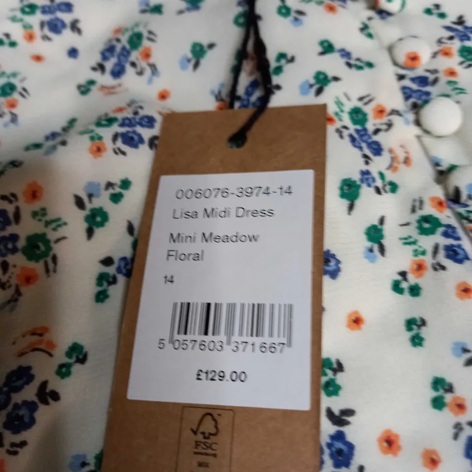 HUSH LISA MIDI DRESS SIZE 14