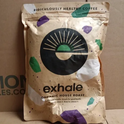 EXHALE ORGANIC HOUSE ROAST COFFEE BEANS