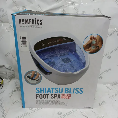 BOXED HOMEDICS SHIATSU BLISS FOOT SPA