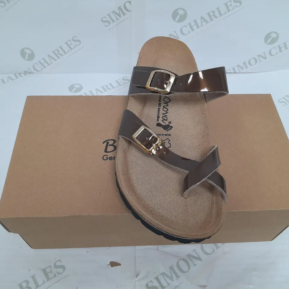 BONOVA GERMAN BIO INNOVATION SANDLES BROWN SIZE 39