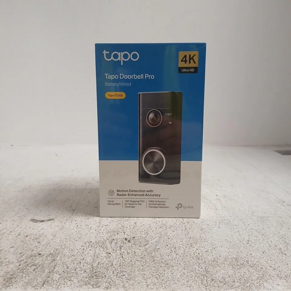 TAPO DOORBELL PRO – BOXED TAPO D260 4K ULTRA HD