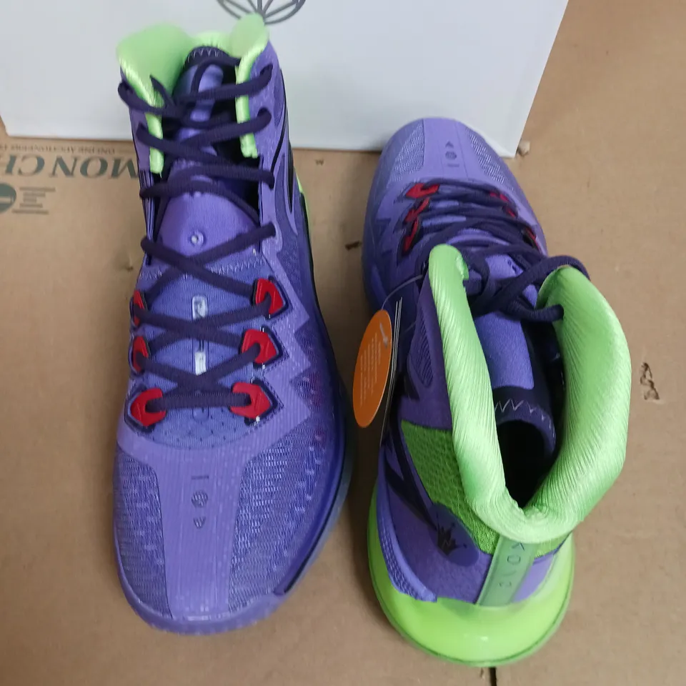 BOXED PAIR OF 361 QUIKBONE TRAINERS IN PURPLE - UK 11.5