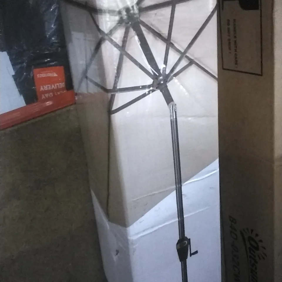 BOXED GARDEN TRADITIONAL PARASOL FABRIC GREY