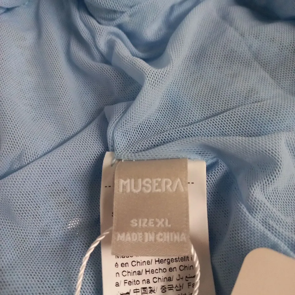 MUSERA WOMEN’S BLUE KNIT TROUSERS – SIZE XL