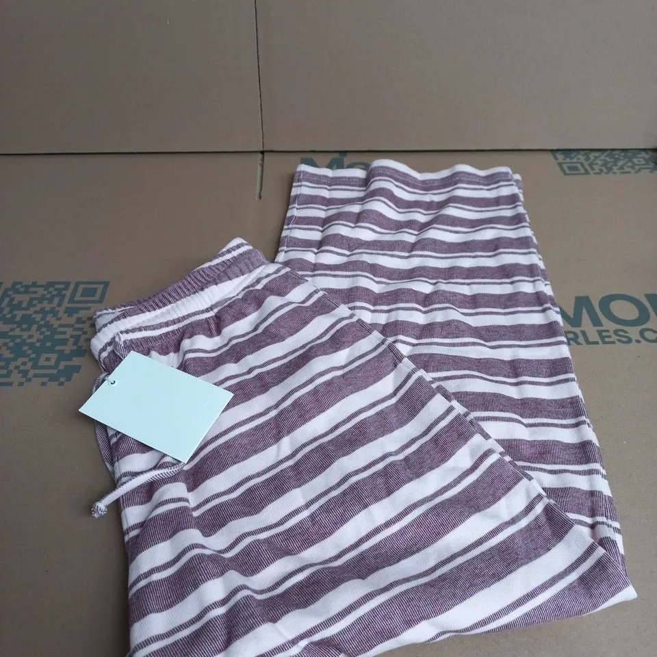 FINDYOURGIRL SOFTGIRL TROUSERS SUN032 BERRY & CREAM – UK SIZE L
