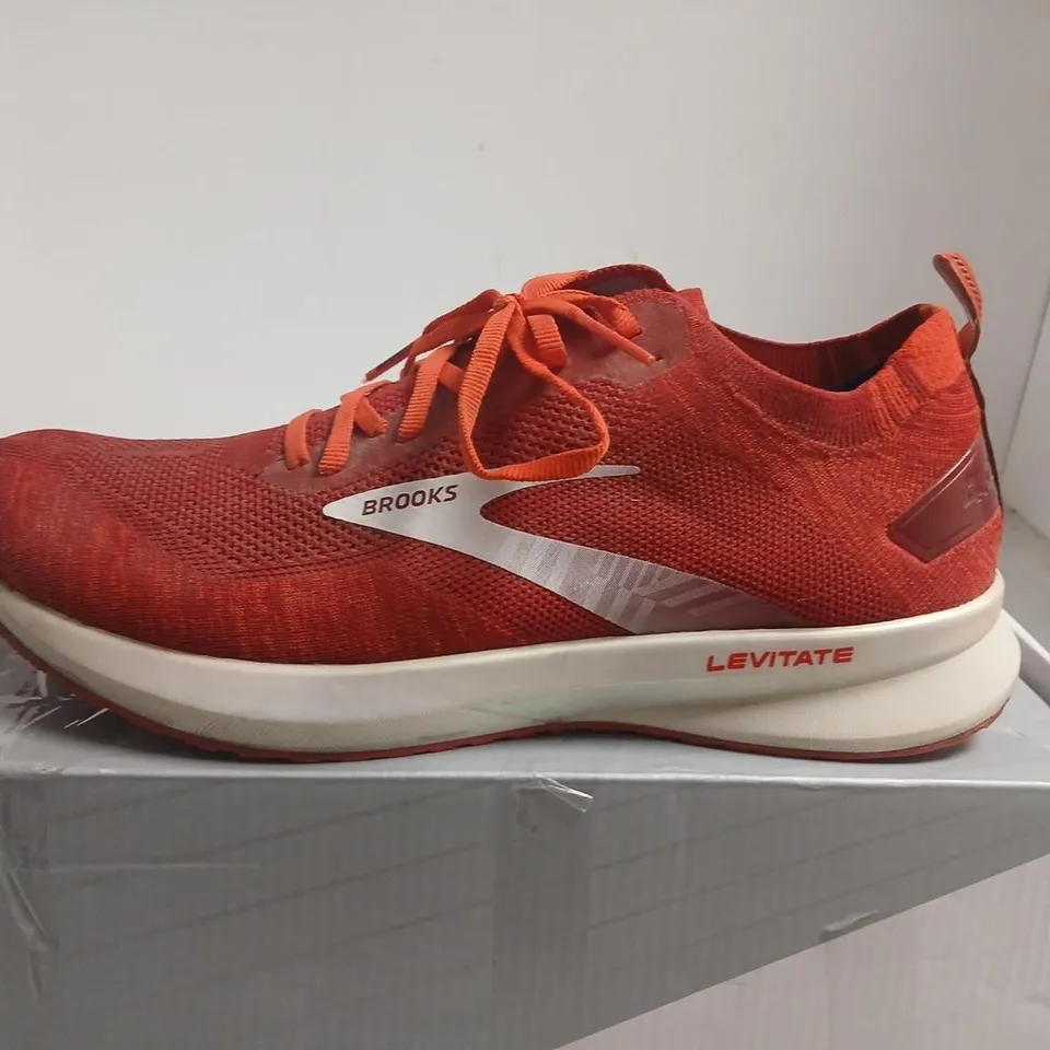 BROOKS LEVITATE RUNNING SHOES - RED, UK 9 (US 10) – BOXED