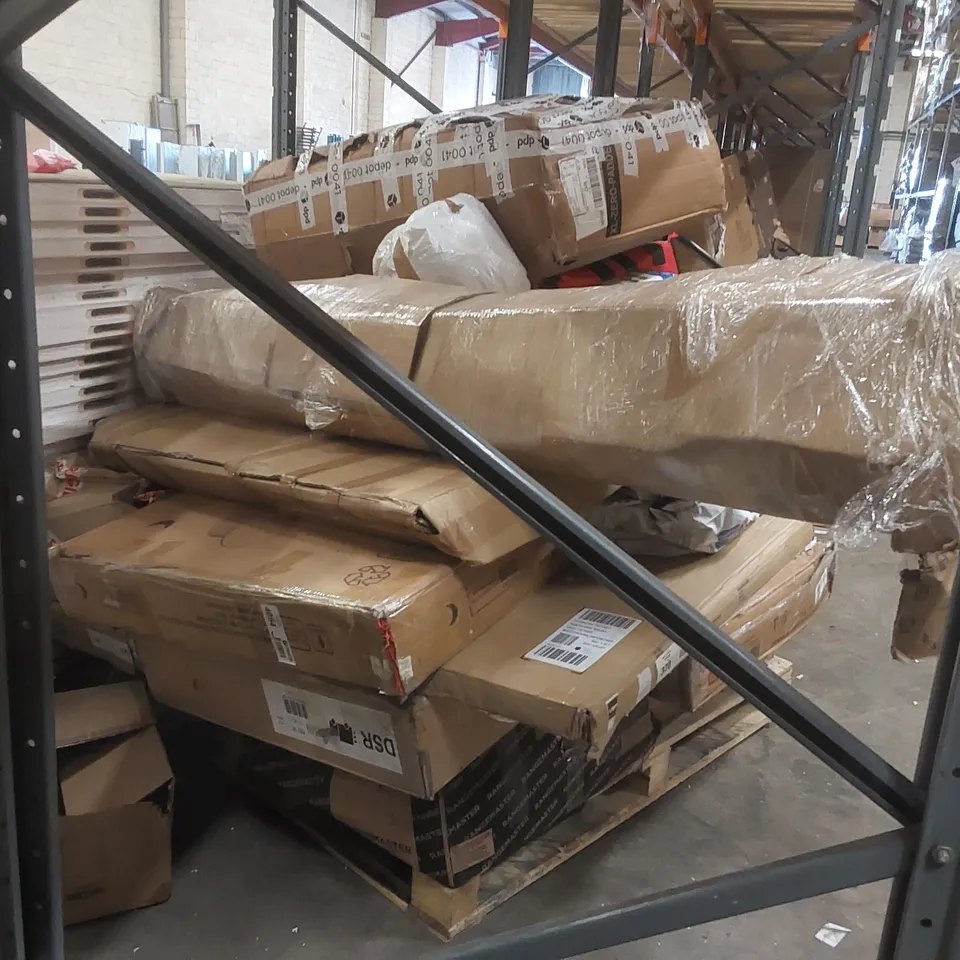 PALLET CONTAINING A LARGE QUANTITY OF ASSORTED FURNITURE PARTS ECT 