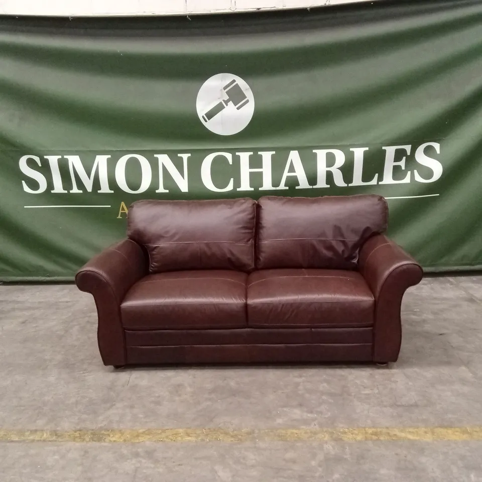 VANTAGE ITALIAN LEATHER 3 SEATER SOFA RRP £1199