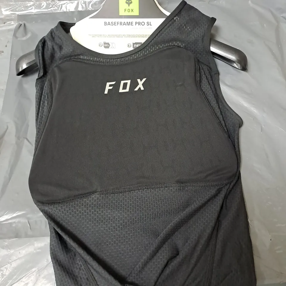 FOX BASEFRAME PRO SL SLEEVELESS GUARD - BLACK - SIZE SMALL