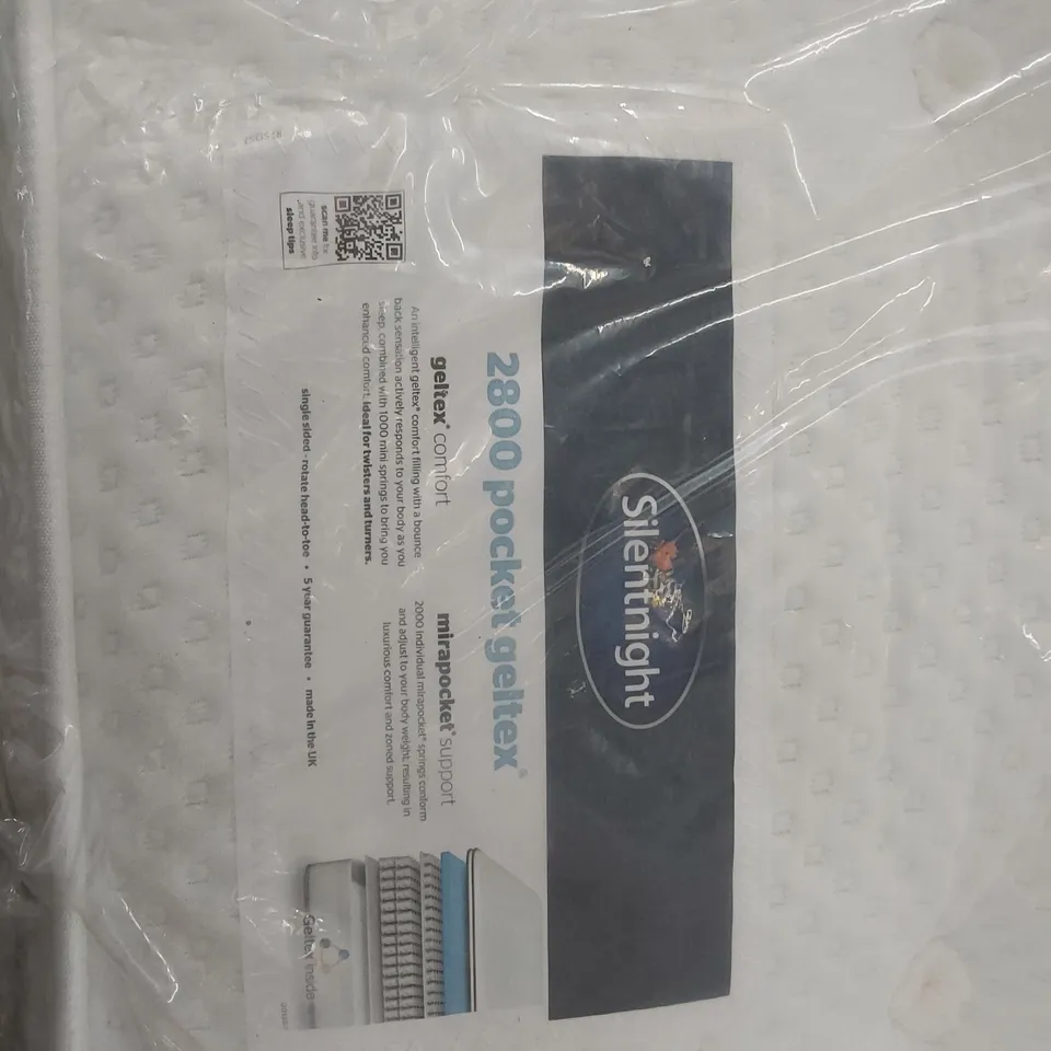 BAGGED SILENTNIGHT 4'6" DOUBLE 2800 POCKET GELTEX MATTRESS 