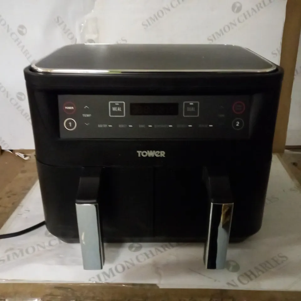 TOWER VORTX DUAL BASKET AIR FRYER 8L - BLACK