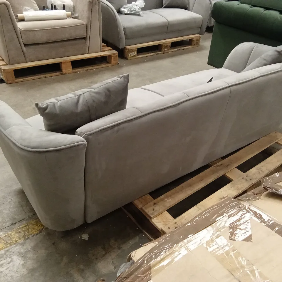 LOREN 3 SEATER SOFA, GREY CLASSIC VELVET
