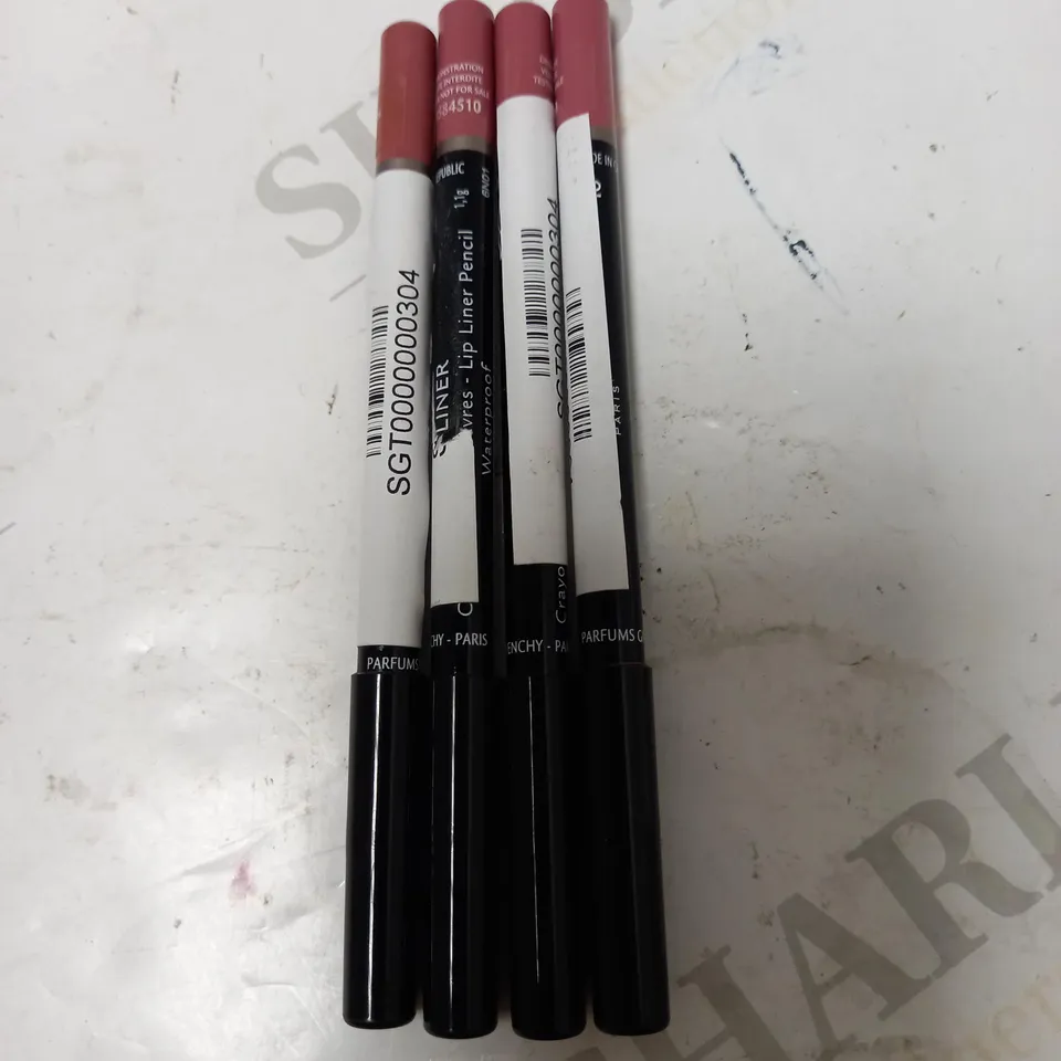 LOT OF 4 GIVENCHY LIPLNERS - #10