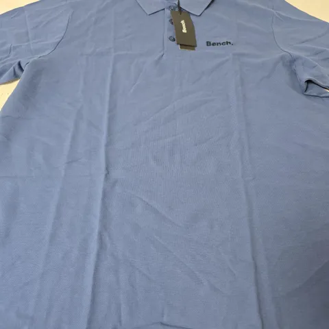 BENCH LONZOL SHORT SLEEVE SHIRT, MID BLUE - SIZE XL