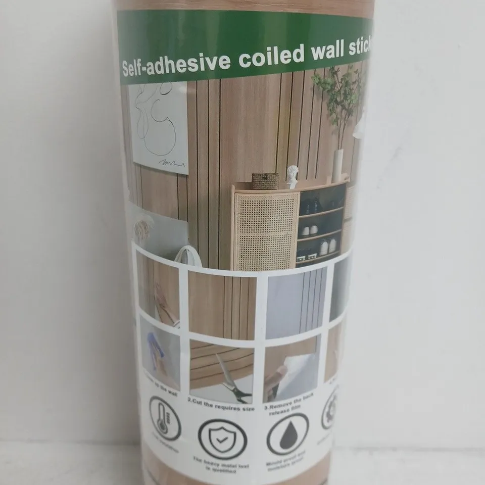 SELF-ADHESIVE WALL STICKER ROLL – WOOD PANEL DECORATIVE WALL DECALS