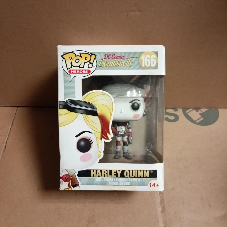 HARLEY QUINN POP! HEROES – DC COMICS BOMBSHELLS VINYL FIGURE, BOXED #166