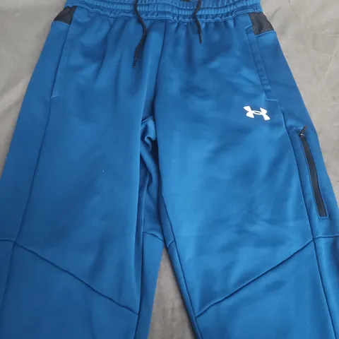 UNDER ARMOUR BLUE MEN'S JOGGERS WITH ZIP POCKET SIZE M