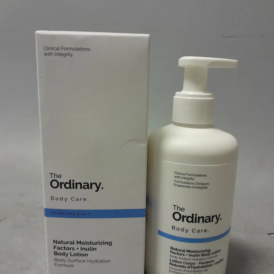 BOXED THE ORDINARY NATURAL MOISTURIZING FACTORS + INSULIN BODY LOTION (240ml)