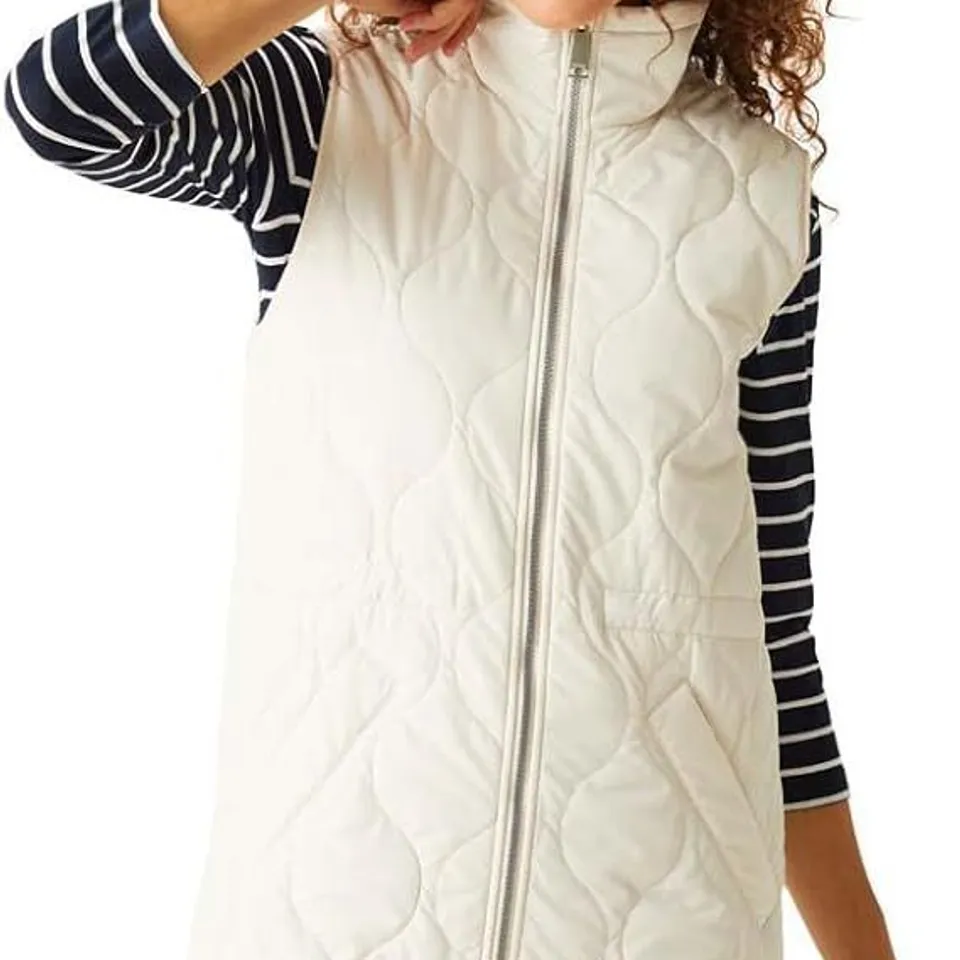 BRAND NEW REGATTA WOMEN'S COURCELLE BODYWARMER IN LIGHT VANILLA SIZE UK 12