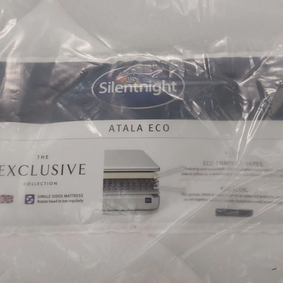 QUALITY BAGGED SILENTNIGHT 4'6" DOUBLE SIZE ATALA ECO MIRACOIL MATTRESS