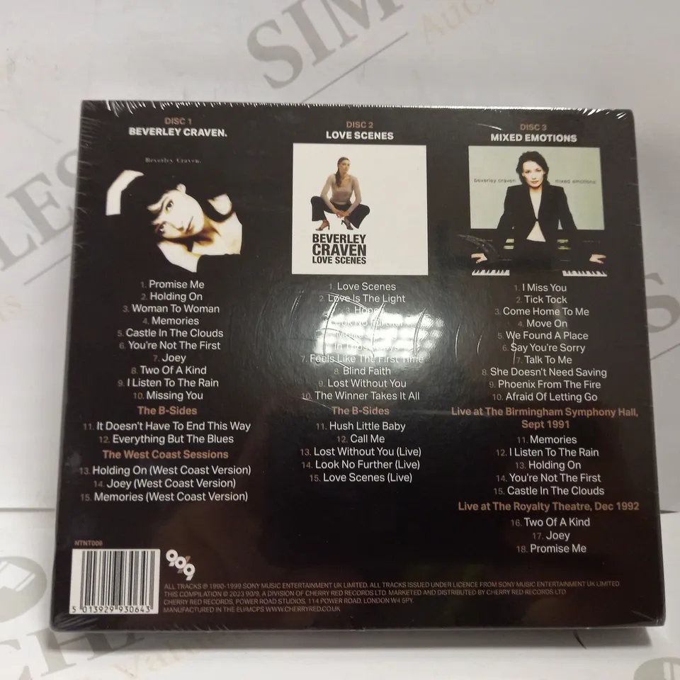 SEALED BEVERLEY CRAVEN: MEMORIES – THE COMPLETE EPIC RECORDINGS 1990-1999, 3CD DIGIPAK