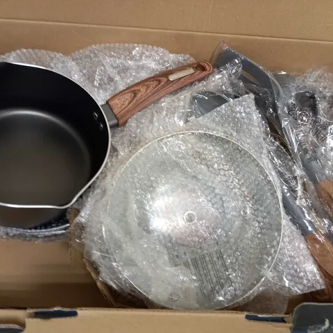 TOWER INDUCTION FRYING PAN AND SAUCEPAN SET