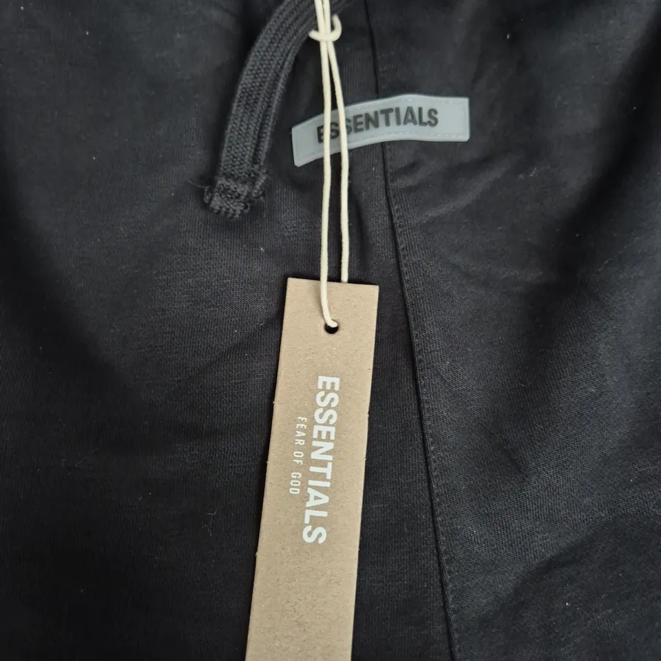 ESSENTIALS FEAR OF GOD SHORTS – BLACK – MEN'S SIZE M