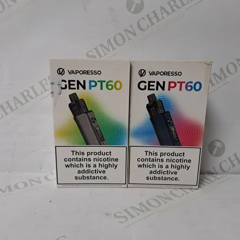 2 BOXED VAPORESSO GEN PT60 VAPE KIT