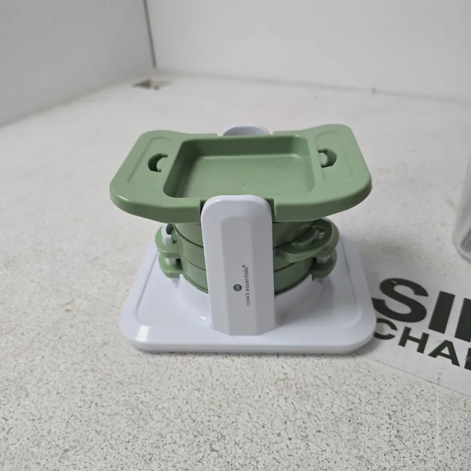 COOK'S ESSENTIALS GREEN KITCHEN FOOD CHOPPER - HAND-OPERATED