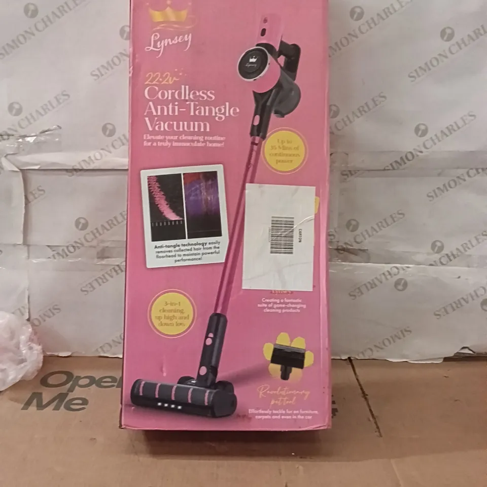 BOXED SWAN CORDLESS ANTI TANGLE VACUUM PINK/BLACK - SC15827QOC