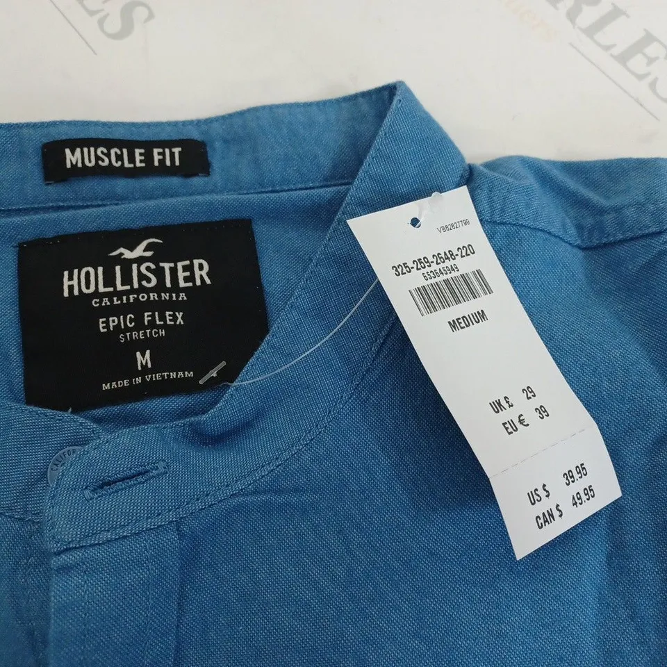 HOLLISTER MUSCLE FIT EPIC FLEX L/S SHIRT - M