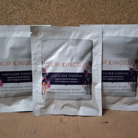 BOX CONTAINING APPROXIMATELY 100 SACHETS OF PHILIP KINGSLEY EGYPTIAN JASMINE & MANDARIN ELASTICIZER 