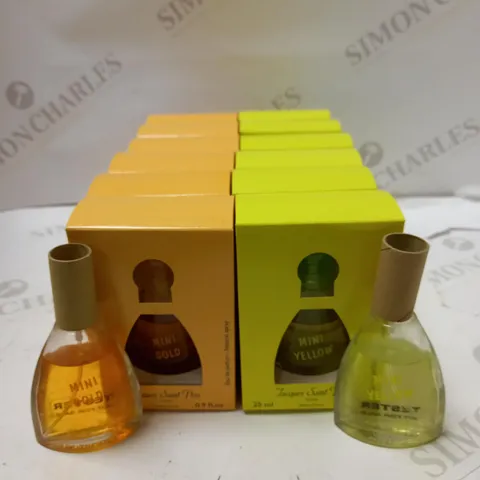 LOT OF 14 X 25ML ASSORTED JSP MINI GOLD & MINI YELLOW EAU DE PARFUM