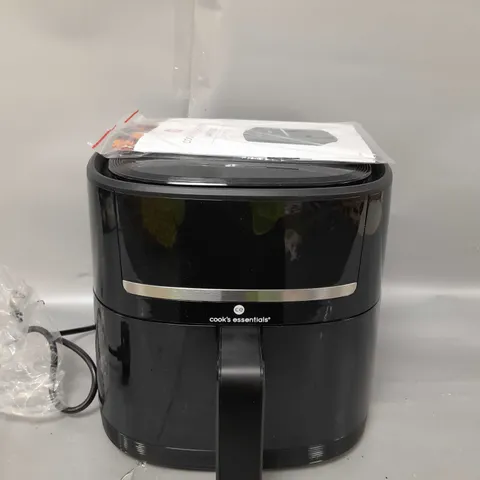 BOXED COOK'S ESSENTIALS 4L AIR FRYER IN BLACK