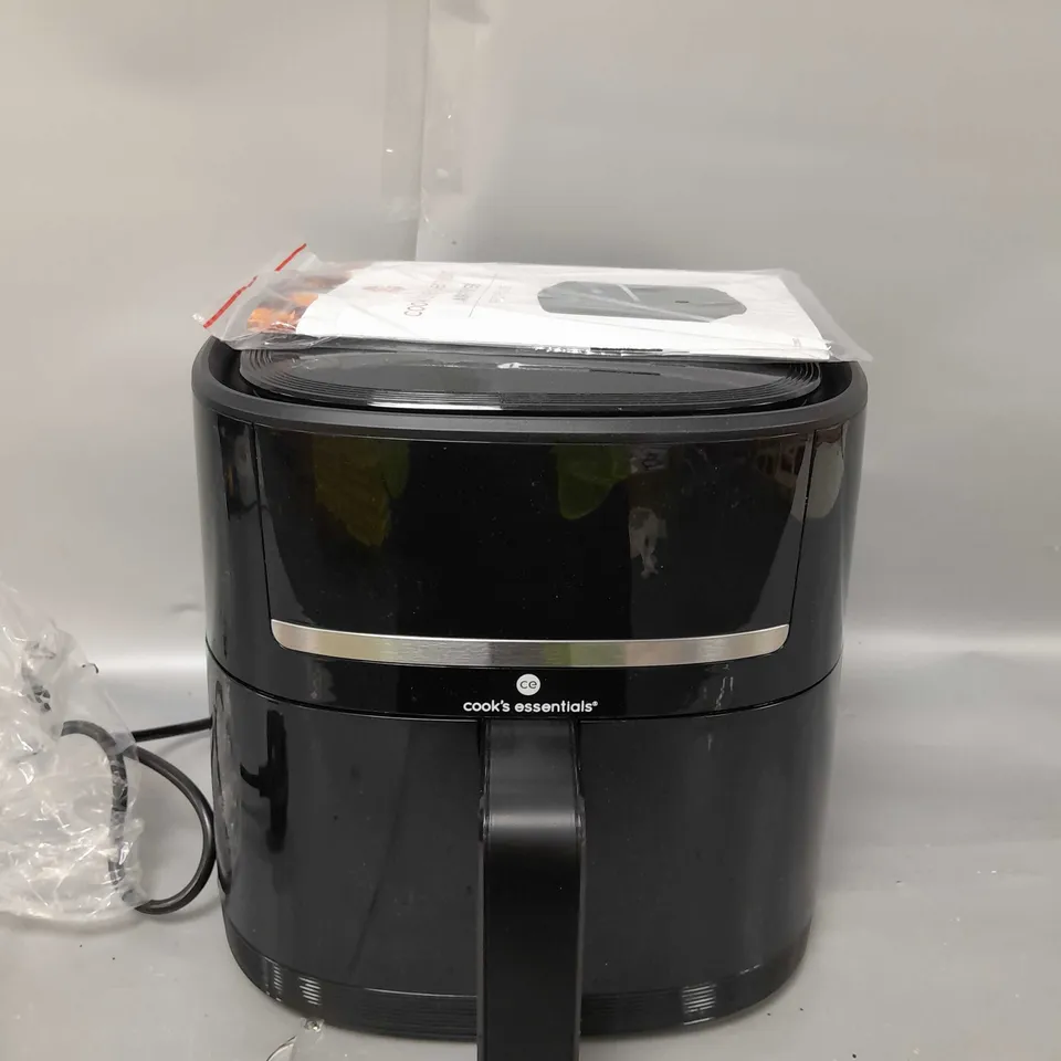 BOXED COOK'S ESSENTIALS 4L AIR FRYER IN BLACK