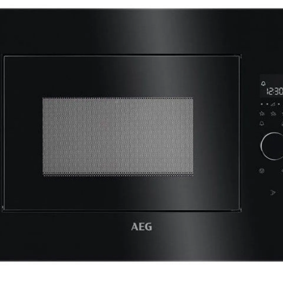 AEG INTEGRATED MICROWAVE 25.37L BLACK Model MBE2658SEB RRP £500