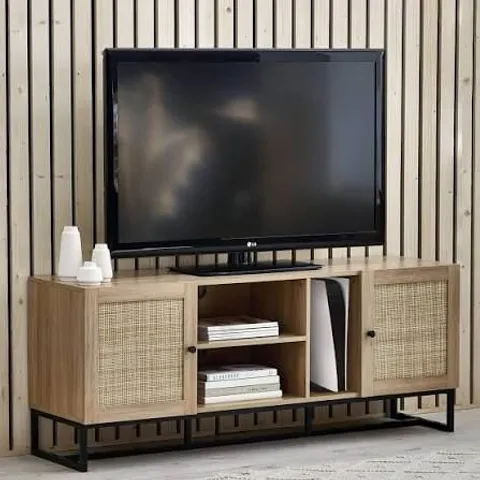 BOXED TV UNIT - OAK (1 BOX)