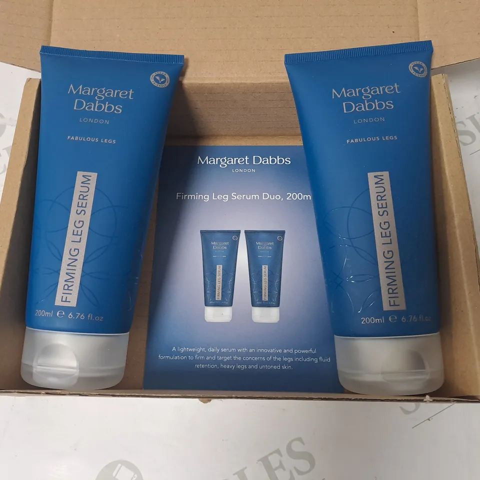 LOT OF 2 MARGARET DABS 200ML FIRMING LEG SERUMS