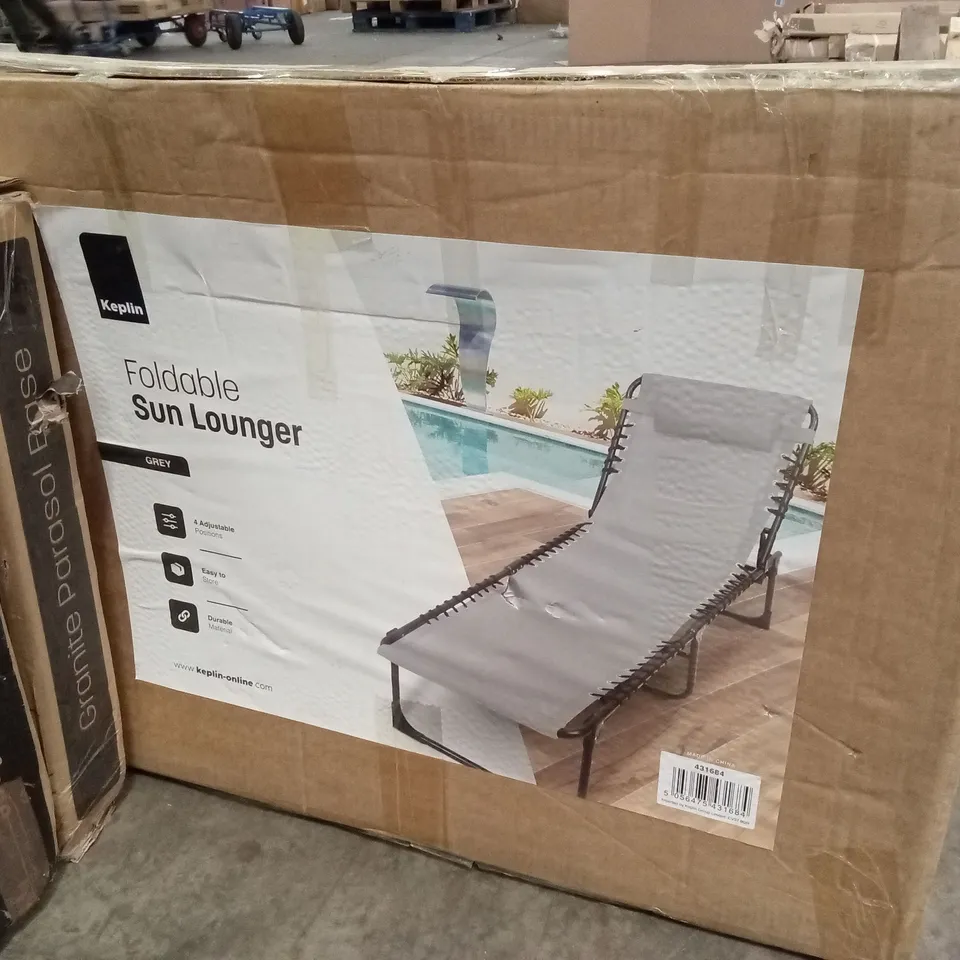 BOXED KEPLIN FOLDABLE SUN LOUNGER 