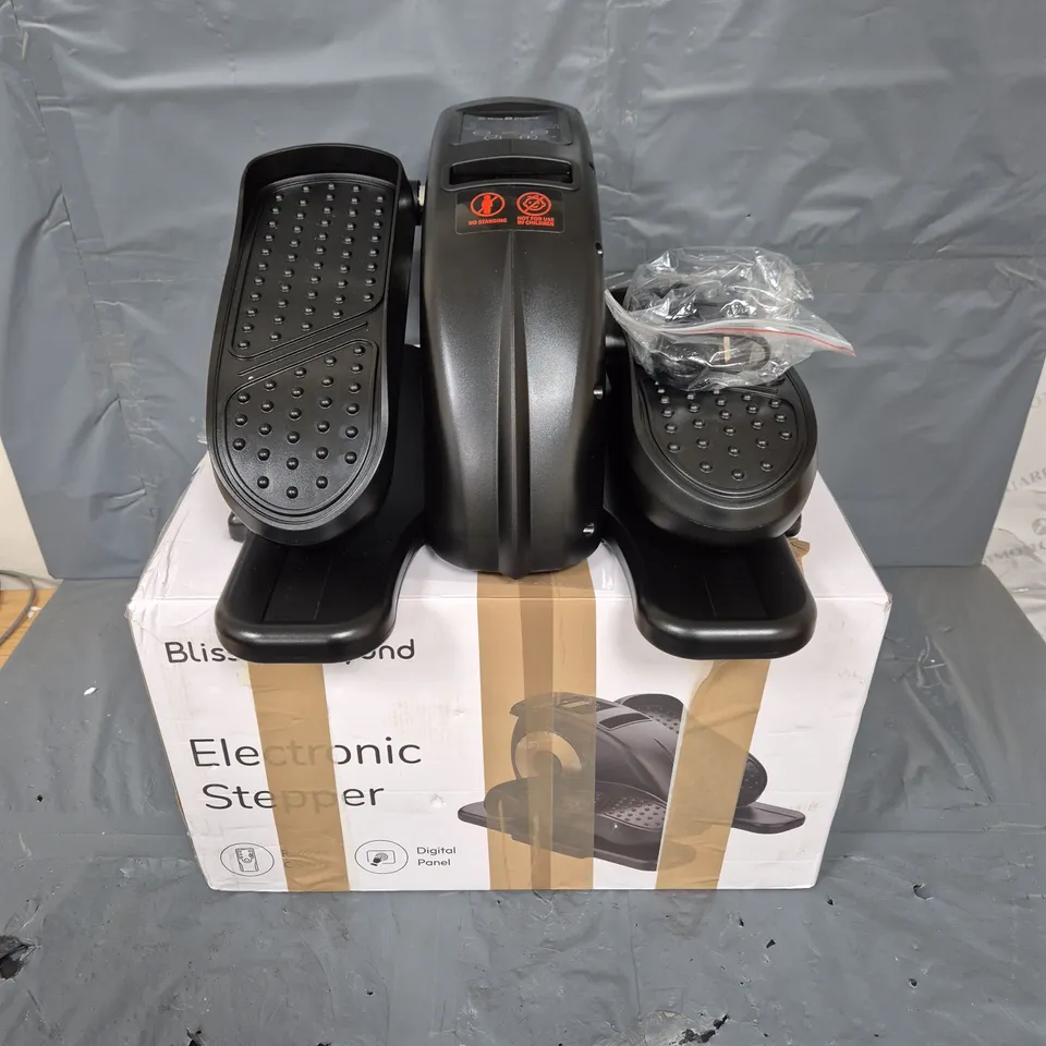 BOXED BLISS & BEYOND ELECTRONIC STEPPER IN BLACK