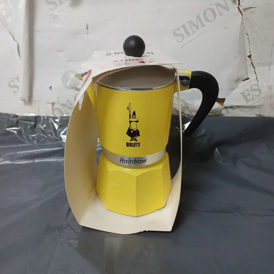 BIALETTI RAINBOW COFFEE MAKER YELLOW