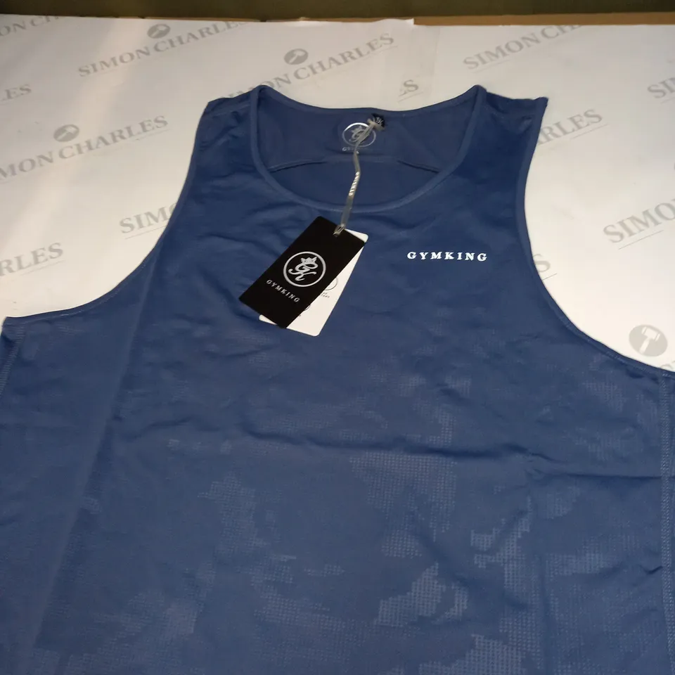 GYMKING DEBOSSED WORKOUT VEST SIZE S