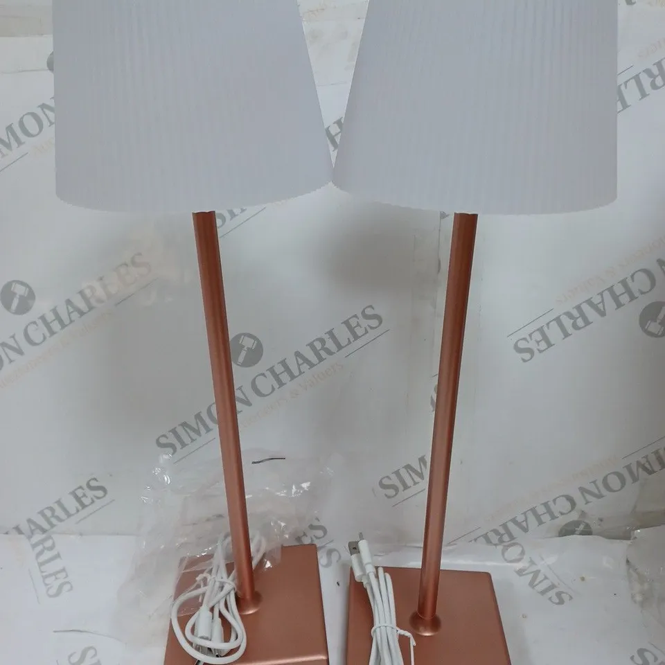 SFIXX SET OF 2 INDOOR OUTDOOR ROSE GOLD STAR