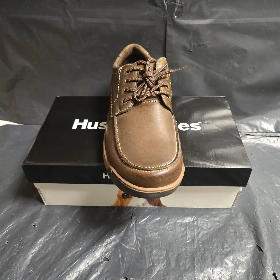 HUSH PUPPIES TUCKER BROWN MEN'S SHOES UK 9 - BOXED