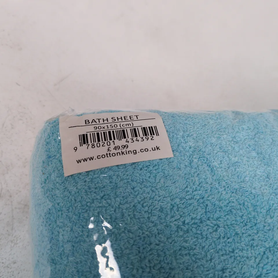 COTTON KING BATH SHEET – LIGHT BLUE, 90 X 150 CM